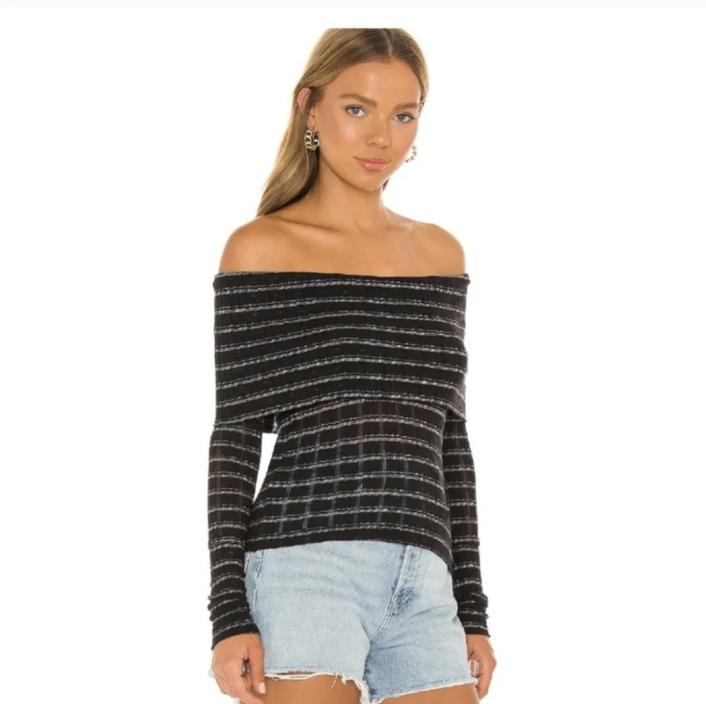 Free People Snow Bunny Off The Shoulder Top NWT
